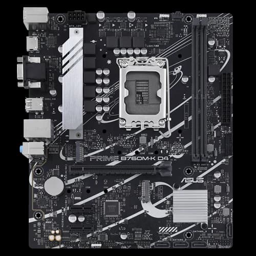 ASUS PRIME B760M-K D4 LGA 1700 Micro-ATX Motherboard – DDR4, PCIe 4.0, 2.5Gb Ethernet | 90MB1DS0-M1EAY0 thumbnail 2