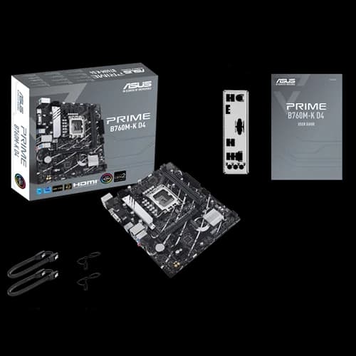 ASUS PRIME B760M-K D4 LGA 1700 Micro-ATX Motherboard – DDR4, PCIe 4.0, 2.5Gb Ethernet | 90MB1DS0-M1EAY0 thumbnail 5