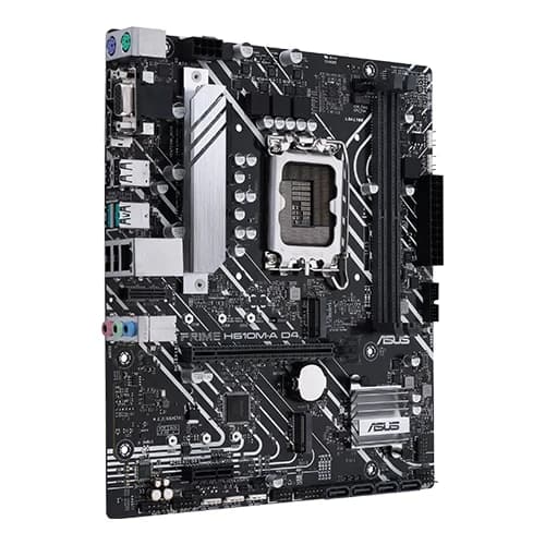 Asus PRIME H610M-A D4 Motherboard, Intel H610 Chipset, 2x DIMM, Max. 64GB, DDR4, 1x PCIe 4.0 x16 slot, mATX Form Factor thumbnail 3