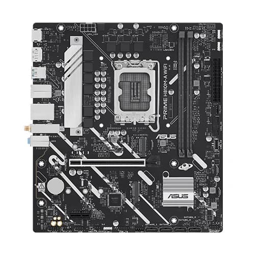ASUS PRIME H810M-A WIFI Motherboard, Intel H810 Chipset,  2x DIMM slots, max 128GB, DDR5, 1 x PCIe 4.0 x16 slot, micro-ATX Form Factor