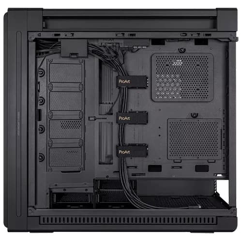 ASUS ProArt PA602 TG Case, EATX ATX, Mid Tower, 4 x 2.5" Bay 4 x 2.5"/3.5" Combo Bay, Maximum CPU Cooler Height 190 mm, Front I/O Port, Black | 90DC00J0-B09000 thumbnail 4