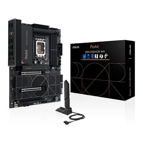 ASUS ProArt Z890-CREATOR WIFI Motherboard, Intel Z890 Chipset, 4 x DIMM slots, max. 256GB, DDR5, ATX Form Factor