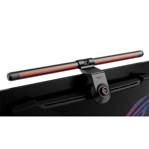 ASUS ROG Aura Monitor Light Bar ALB0, Dual LED & RGB LED, Monitor Lights with Touch Sensor, Rechargeable LED Computer Light, Computer Monitor Light for Desk/Office/Home | ALB01