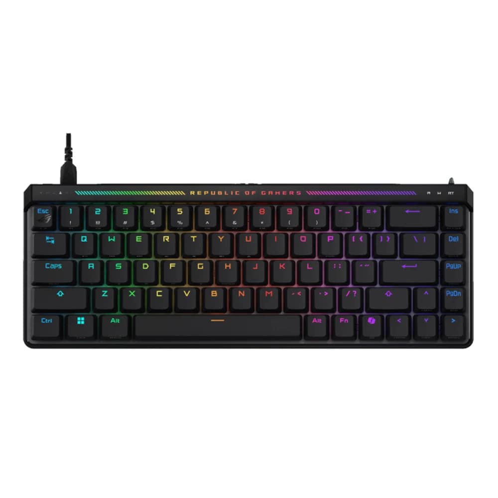 ASUS ROG Falchion Ace HFX Keyword, Wired, HFX Magnetic Switch, Rapid Trigger Toggle, Anti-Ghosting, N-Key Rollover, English - Arabic Layout