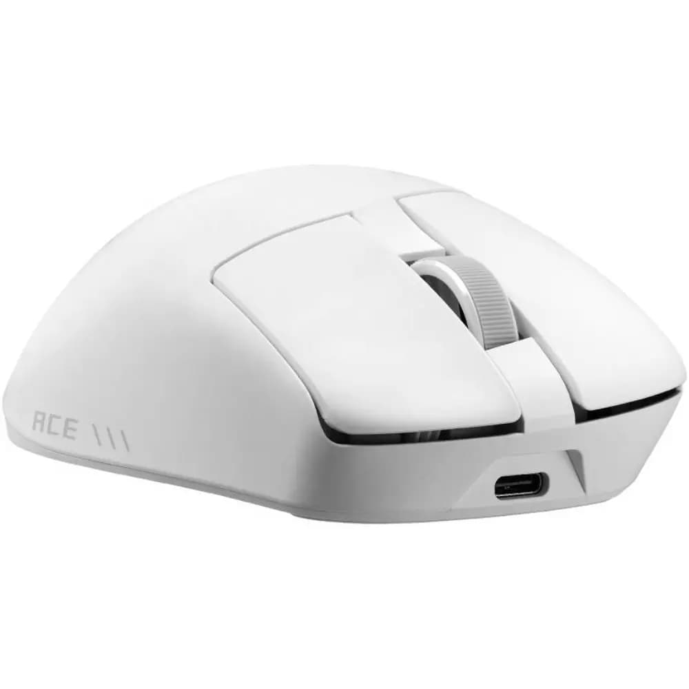 ASUS ROG Gladius IV Ace Gaming Mouse White, 65K DPI AimPoint Pro, 8K Wireless, 56g, Adjustable Weight & 100M Optical Switches thumbnail 2