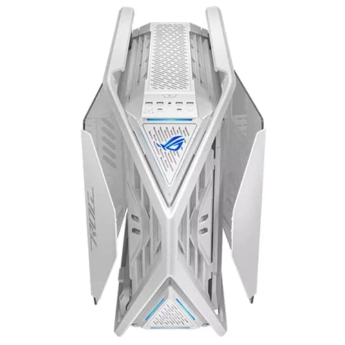 Asus Rog Hyperion GR701 E-ATX PC Case, 2 x 2.5"/3.5" Combo Bay, 9 Expansion Slots, Tempered Glass Side Panels, Up to 420mm Dual Radiator, 4*140mm Fans, Metal GPU Holder, 0W Fast Charging, White | 90DC00F3-B39000 thumbnail 3