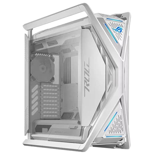 Asus Rog Hyperion GR701 E-ATX PC Case, 2 x 2.5"/3.5" Combo Bay, 9 Expansion Slots, Tempered Glass Side Panels, Up to 420mm Dual Radiator, 4*140mm Fans, Metal GPU Holder, 0W Fast Charging, White | 90DC00F3-B39000 thumbnail 4