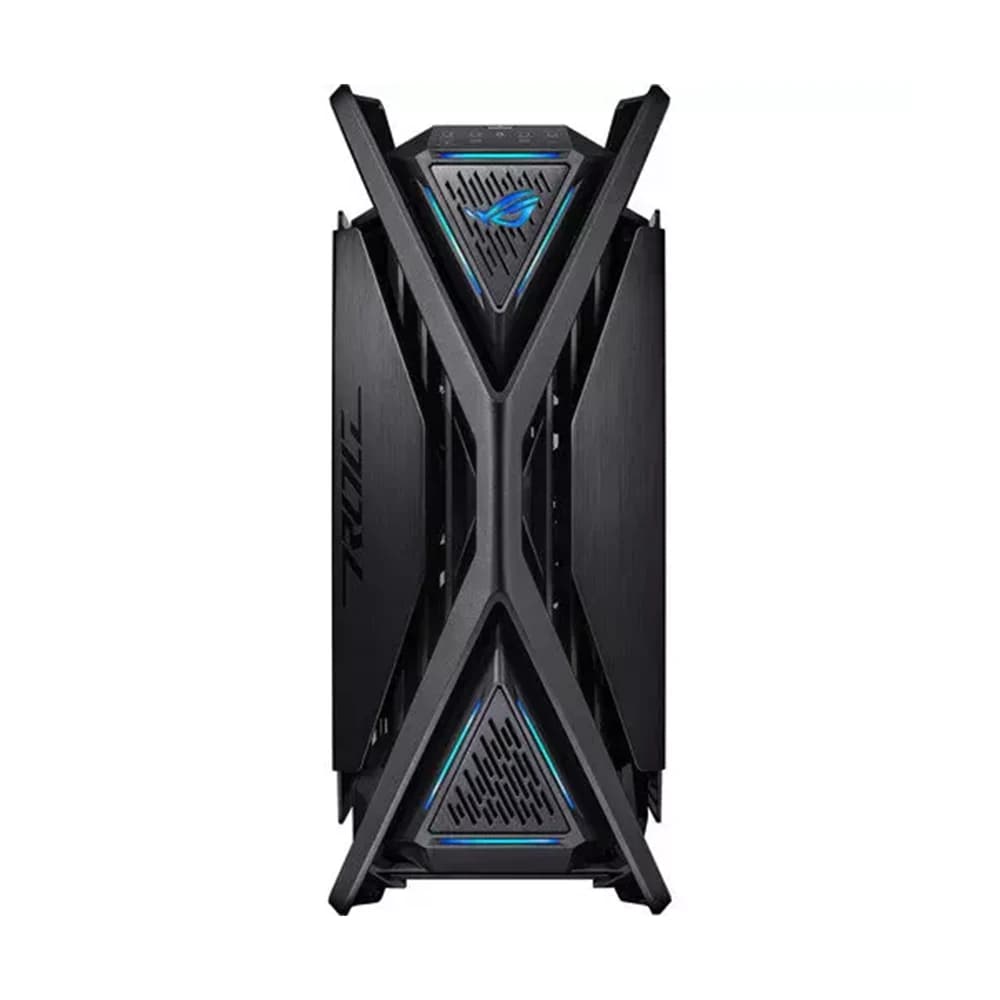 ASUS ROG Hyperion GR701 E-ATX PC Case, BTF Edition, Tempered Glass Side Panels, Up to 420mm Dual Radiator, 4*140mm Fans, Metal GPU Holder, Compnent Storage, ARGB Fan Hub, Black thumbnail 2