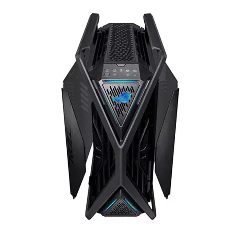 ASUS ROG Hyperion GR701 E-ATX PC Case, BTF Edition, Tempered Glass Side Panels, Up to 420mm Dual Radiator, 4*140mm Fans, Metal GPU Holder, Compnent Storage, ARGB Fan Hub, Black thumbnail 3