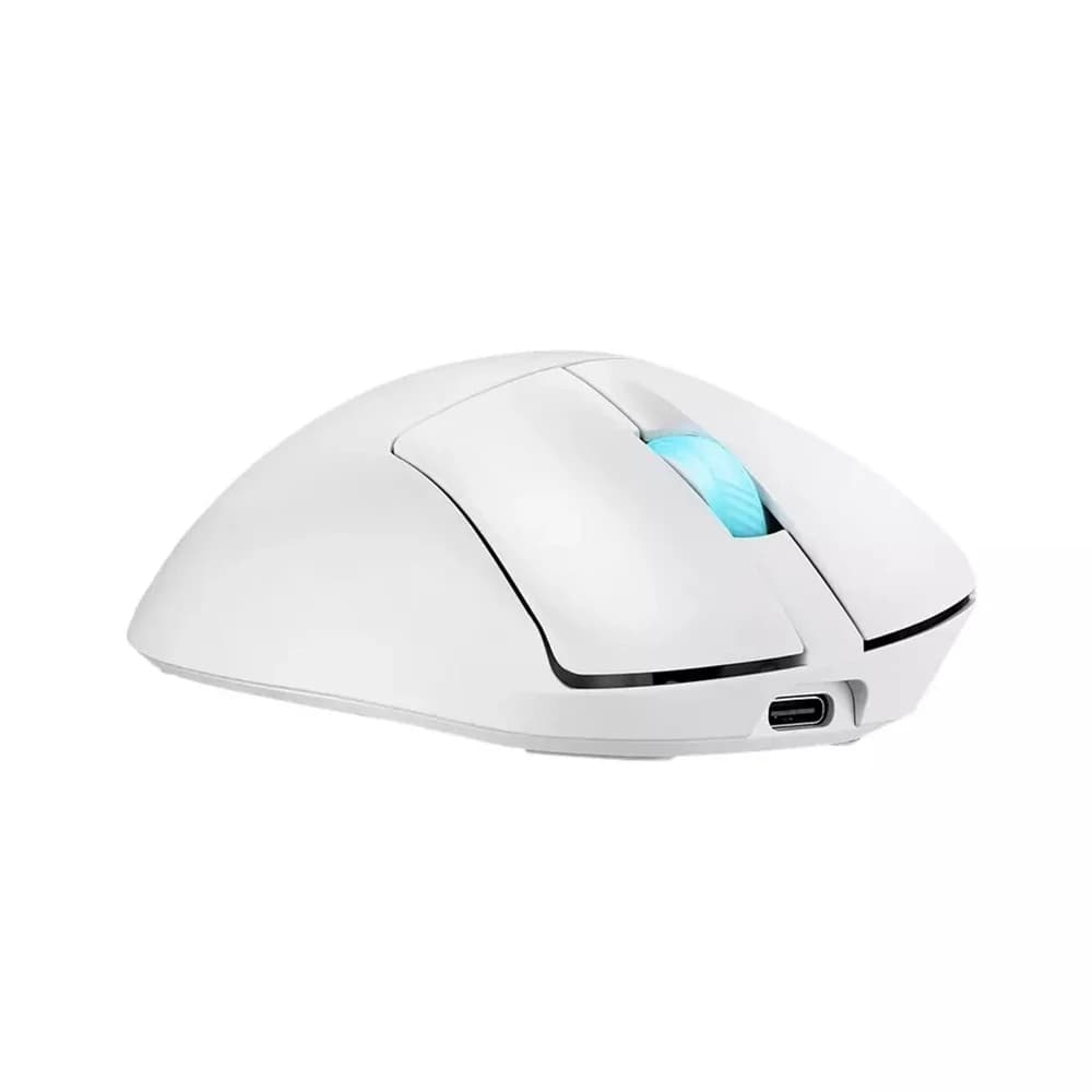 ASUS ROG Keris II Origin Gaming Mouse, 42,000 DPI AimPoint Pro Sensor, 6 Buttons, Tri-Mode Wireless, USB-C, RGB, White thumbnail 4
