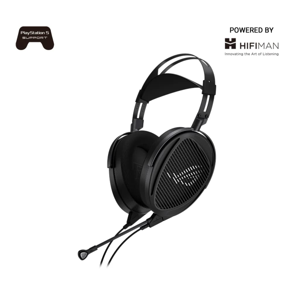 ASUS ROG Kithara Gaming Headset Black, 100mm Planar Magnetic Drivers, 8Hz 55kHz Frequency Response, Full-Band MEMS Boom Mic, Swappable 3.5/6.3/4.4mm Plugs