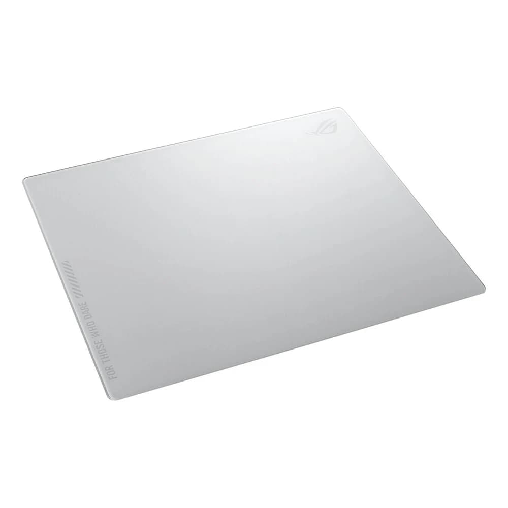 ASUS ROG Moonstone Ace L Mousepad White, Impact- & Scratch-Resistant Tempered Glass, 500 x 400 mm Dimension, Anti-Slip Base, Noise-Reducing Design thumbnail 2