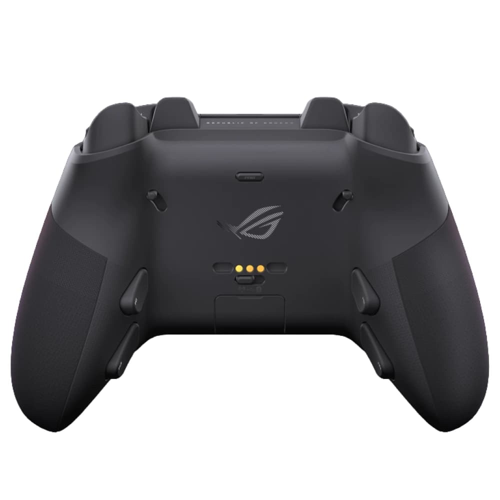 ASUS ROG Raikiri II Pro PC Gaming Controller, 8K Polling Rate, Hot-Swappable TMR Joysticks, Tri-Mode Connectivity, RGB Control Panel, Remappable Rear Buttons, Dual Trigger Modes, Black thumbnail 3