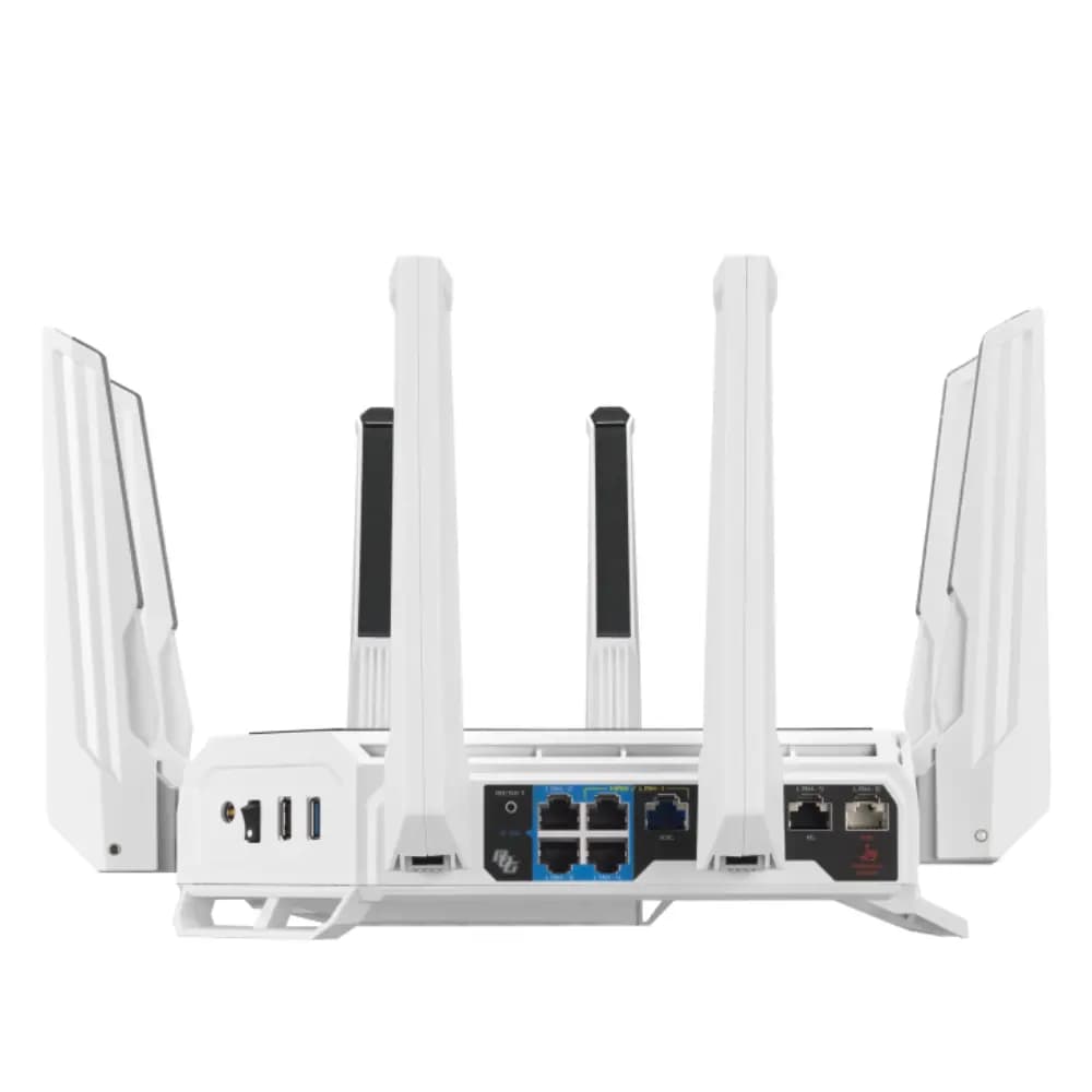 ASUS ROG Rapture GT-BE19000AI WiFi 7 Gaming Router White, Tri-Band 19Gbps, AI-Powered, Dual 10G thumbnail 2
