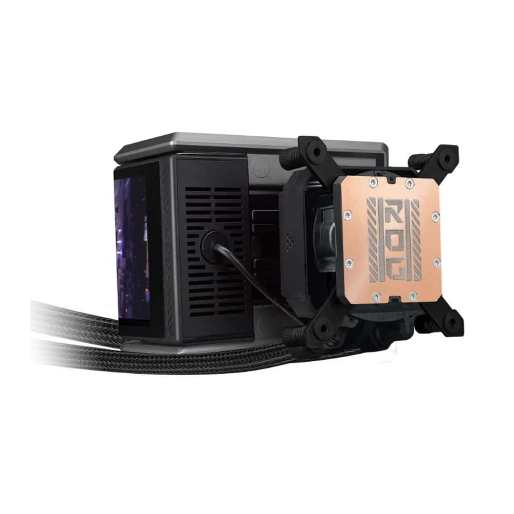 ASUS ROG RYUO IV 360 ARGB CPU Cooler, 6.67" AMOLED Display, Air Flow: 56.66 CFM, 3x Fan Slots (120mm), PWM/ DC thumbnail 3