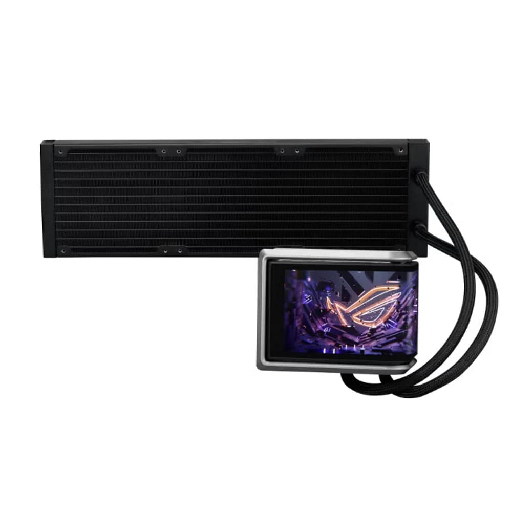 ASUS ROG RYUO IV 360 ARGB CPU Cooler, 6.67" AMOLED Display, Air Flow: 56.66 CFM, 3x Fan Slots (120mm), PWM/ DC thumbnail 4