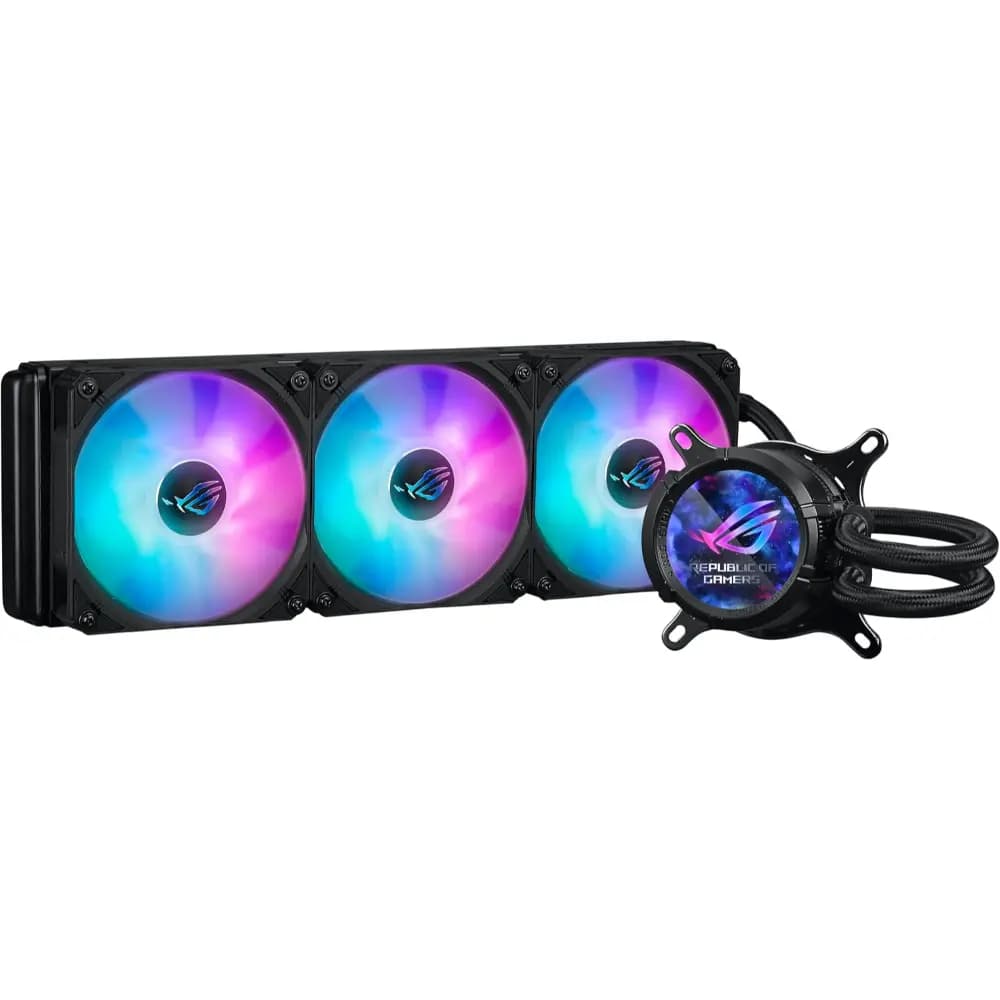Asus ROG STRIX LC III 360 ARGB LCD CPU Liquid Cooler, 400mm Radiator, PWM/DC, 3x Fan Slots 120mm, Aura Sync thumbnail 2