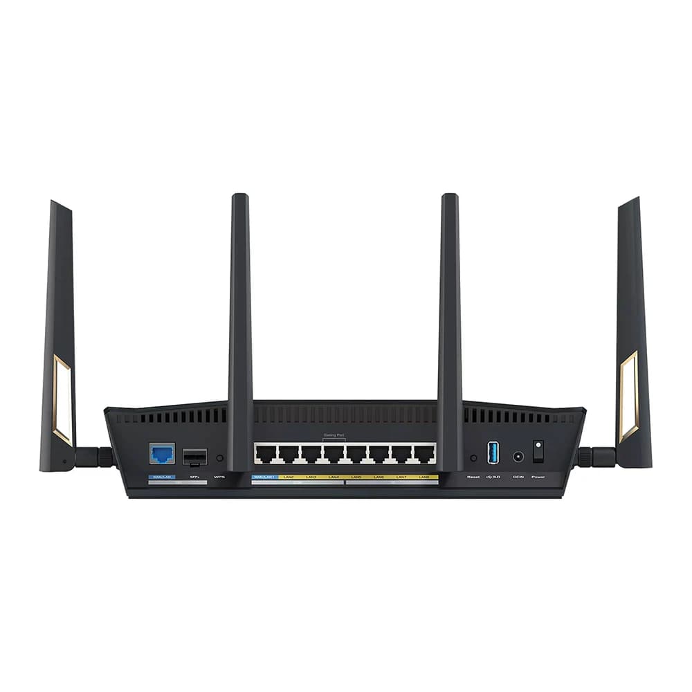 ASUS RT-BE88U Router, Dual-band WiFi 7, 4K-QAM, MLO, Dual 10G ports, SFP+, Four 2.5G ports, Four 1G ports, 34G WAN/LAN capacity thumbnail 3