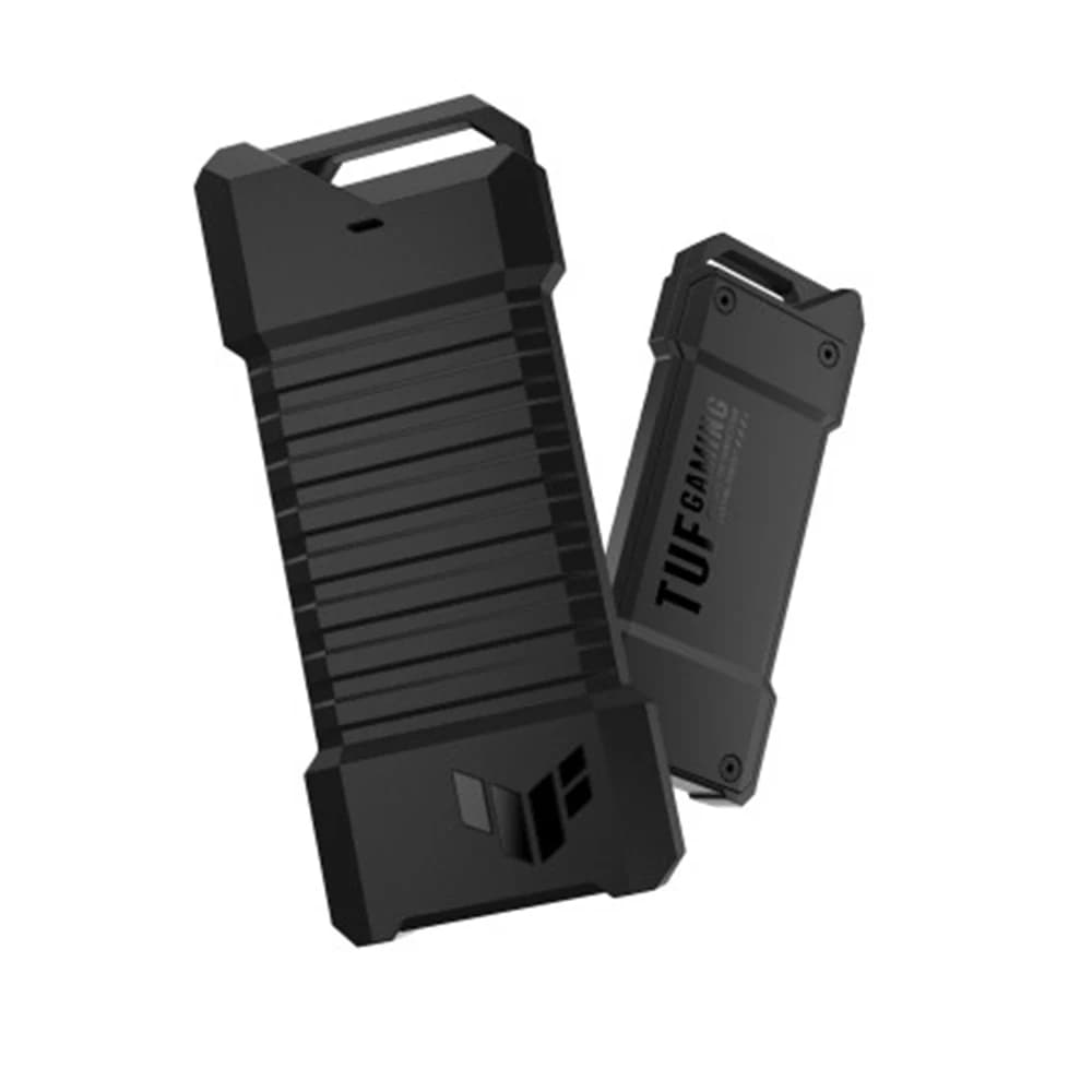 ASUS TUF Gaming A1 USB-C, 3.2 Gen 2x1 SSD Enclosure (Dual Interface M.2 NVMe PCIe and SATA, M.2 Q-Latch, MIL-STD-810H Drop Resistance, IP68 Water and Dust Resistance) thumbnail 3