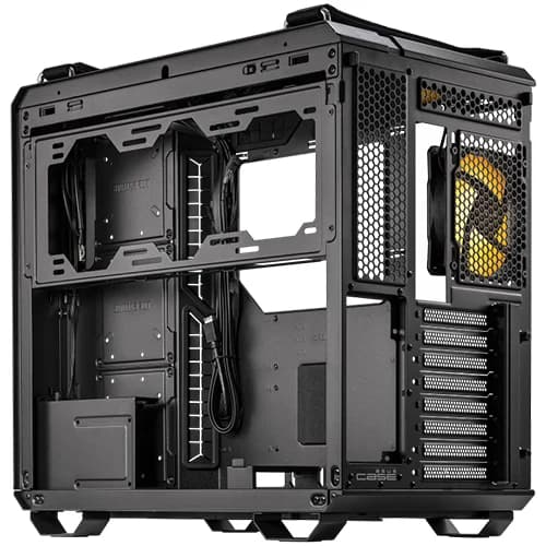 ASUS TUF Gaming GT502 PLUS ATX PC Case, Dual Chamber Chassis, Supports 360mm Radiator, Up to 13 Fans, 4 x 2.5"/3.5" Combo Bay, 8 Expansion Slots, Fully Modular Design, Black | 90DC0090-B19010 thumbnail 2