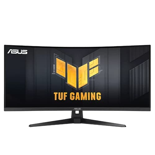 Asus TUF Gaming VG34VQ3B Gaming Monitor, 34 inch WQHD (3440x1440), Curved, 180Hz, ELMB SYNC, FreeSync Premium, 1ms MPRT, 90% DCI-P3, DisplayWidget Center