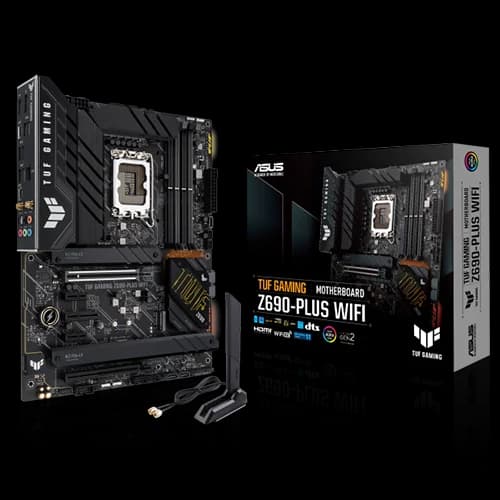 ASUS TUF GAMING Z690-PLUS ATX Motherboard | 90MB1AW0-M0EAY0