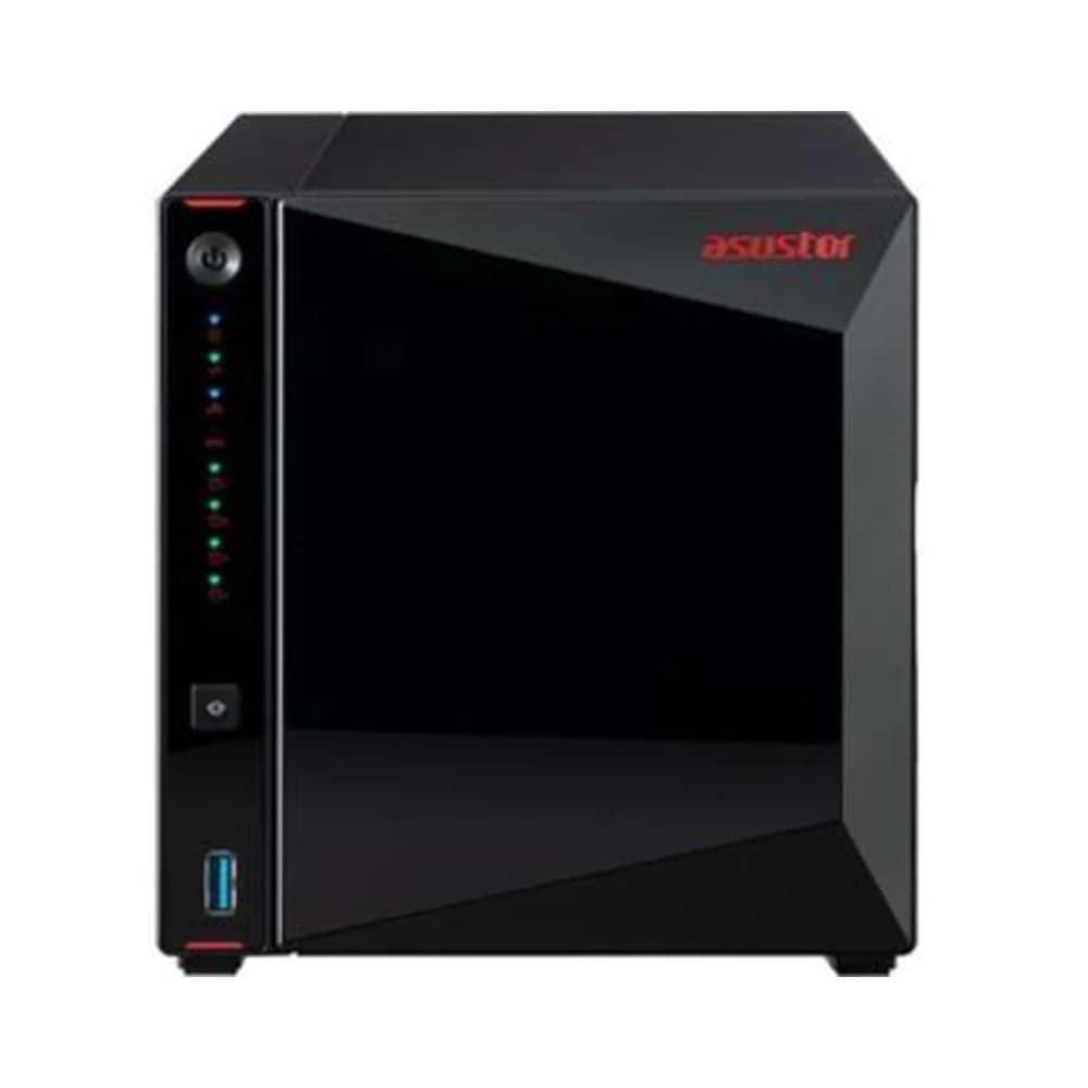 ASUSTOR AS5304T 4-Bay NAS Storage, Dual 2.5GbE, 4K H.265 & VP9 60Hz Multimedia Streaming, High-Performance Network Attached Storage