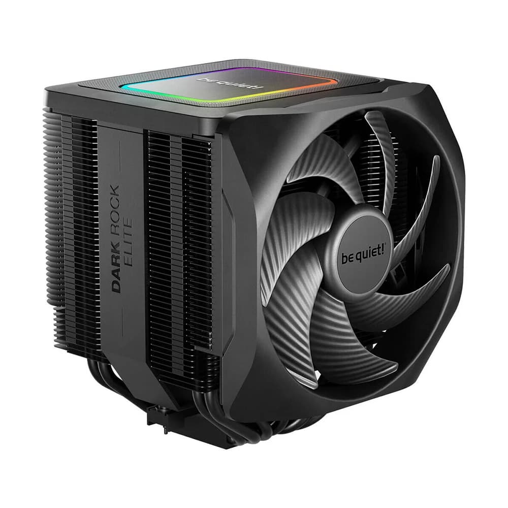Be quiet Dark Rock Elite Air CPU Cooler, 2X Silent Wings 135mm PWM Fans, Speed Switch with 2 Modes, High-Performance Heat Pipes, Front Fan Rail System, Enhanced RAM Compatibility Black thumbnail 2