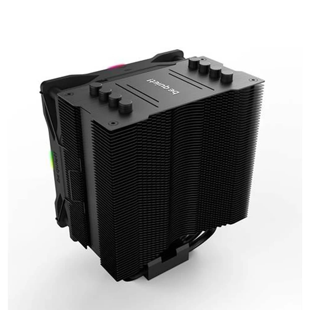 Be Quiet Pure Rock 2 FX aRGB CPU Cooler, Light Wings 120mm PWM High-Speed, 2000 RPM Fan Speed, 88.86 CFM Fan Airflow, 4x High-Performance 6mm Heat Pipes, Black thumbnail 3