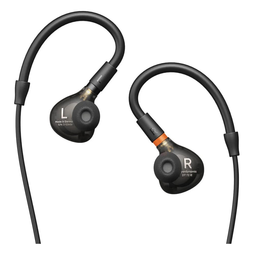 Beyerdynamic DT 72 IE In-Ear-Monitor Black, TESLA.11 Driver System, 5-40,000Hz Frequency Response, 16 ohms Impedance, 1.4m Cable with MMCX Connector & 3.5mm 3-Pin Plug