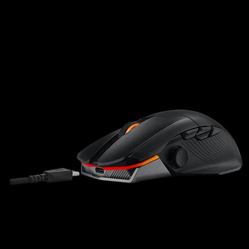 ASUS ROG Chakram X wireless RGB gaming mouse with next-gen 36,000 dpi ROG Aimpoint optical sensor, 8000 Hz polling rate thumbnail 5