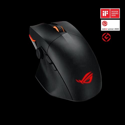 ASUS ROG Chakram X wireless RGB gaming mouse with next-gen 36,000 dpi ROG Aimpoint optical sensor, 8000 Hz polling rate
