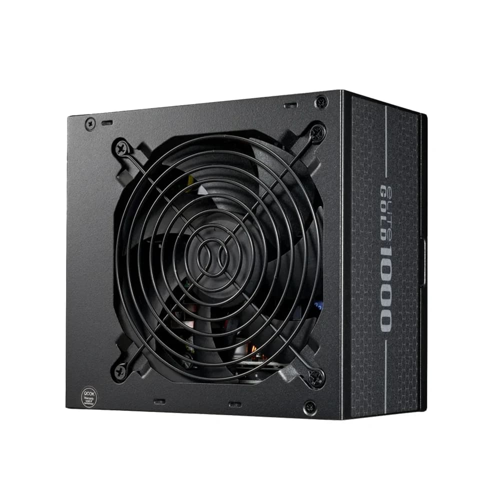 Cooler Master Elite Gold 1000 Power Supply, Active PFC, 80 PLUS Gold, Fully Modular, FDB, ATX 12V Ver. 3.1