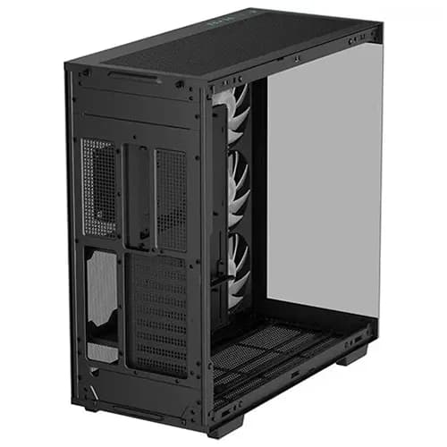 DEEPCOOL CASE CH780 BLACK, Tempered Glass, Mini-ITX, M-ATX, ATX, E-ATX, 9 Slots, Fan Support, Radiator Support, Front I/O Ports, PCIe 4.0 thumbnail 2