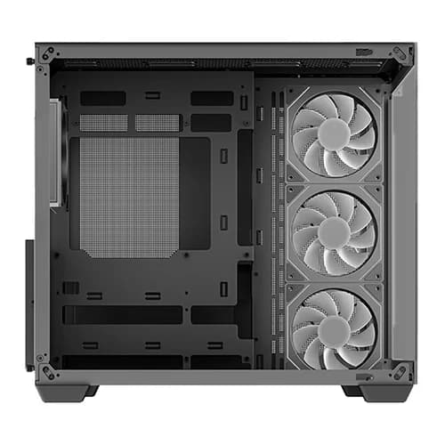 DEEPCOOL CG530 4F CASE BLACK, Tempered Glass, ITX, Micro-ATX, ATX, 7 Slots, Fan Support, Radiator Support, Front I/O Ports thumbnail 2