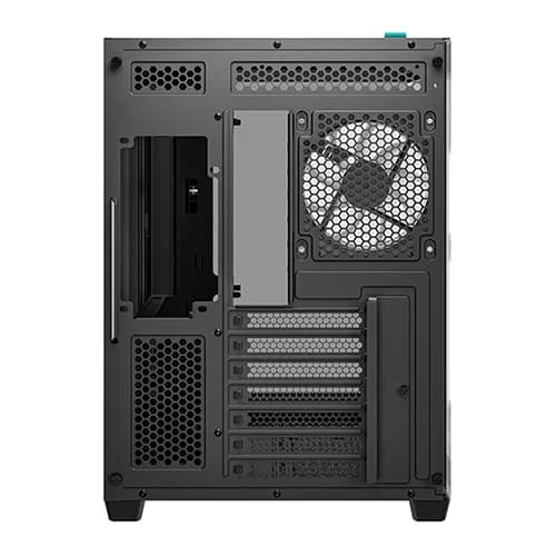 DEEPCOOL CG530 4F CASE BLACK, Tempered Glass, ITX, Micro-ATX, ATX, 7 Slots, Fan Support, Radiator Support, Front I/O Ports thumbnail 4