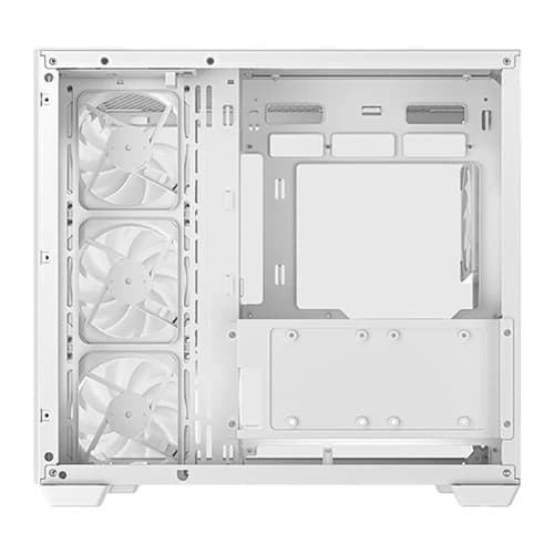 DEEPCOOL CG530 4F CASE WHITE, Tempered Glass, ITX, Micro-ATX, ATX, 7 Slots, Fan Support, Radiator Support, Front I/O Ports thumbnail 3