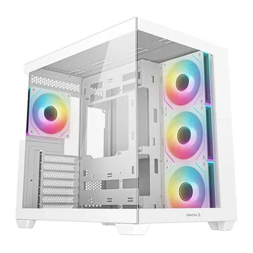 DEEPCOOL CG530 4F CASE WHITE, Tempered Glass, ITX, Micro-ATX, ATX, 7 Slots, Fan Support, Radiator Support, Front I/O Ports