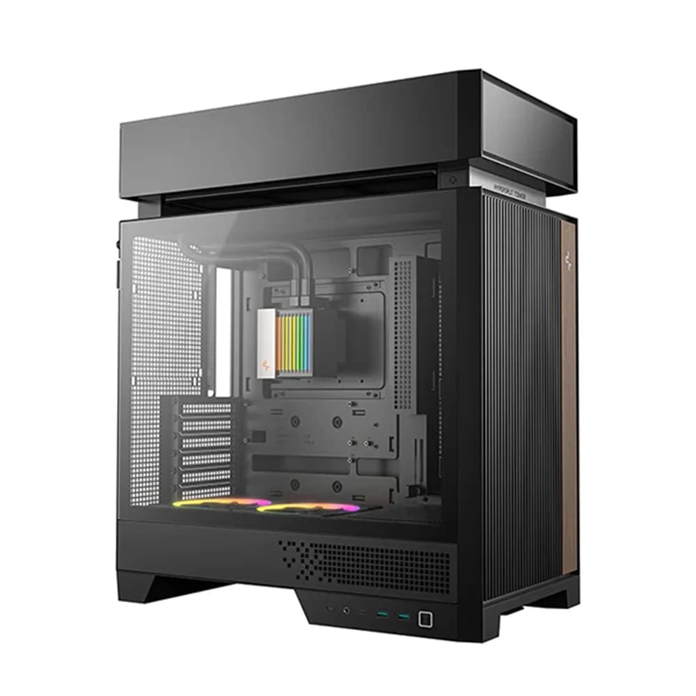 DeepCool CL6600 PC Case Black, Expansion Slots	7, Tempered Glass, ATX PS2 Power Supply, Mini-ITX, Micro-ATX, ATX thumbnail 2