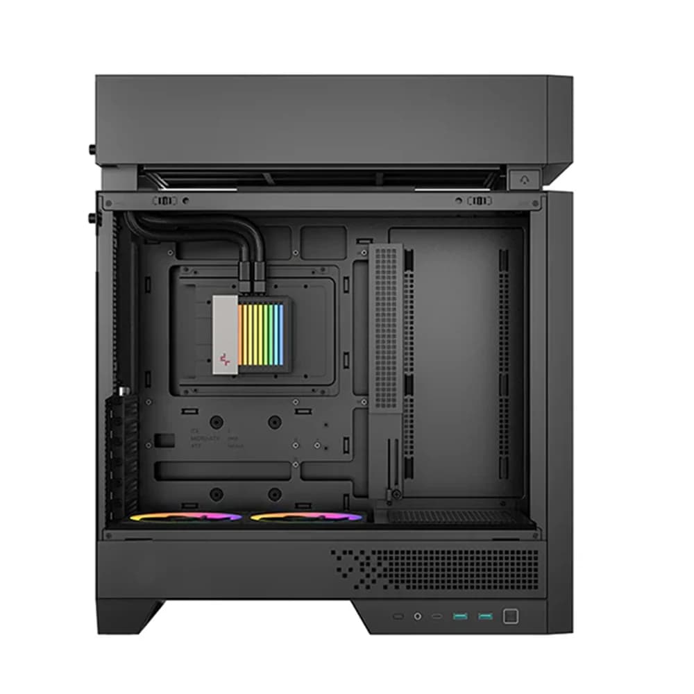 DeepCool CL6600 PC Case Black, Expansion Slots	7, Tempered Glass, ATX PS2 Power Supply, Mini-ITX, Micro-ATX, ATX thumbnail 4