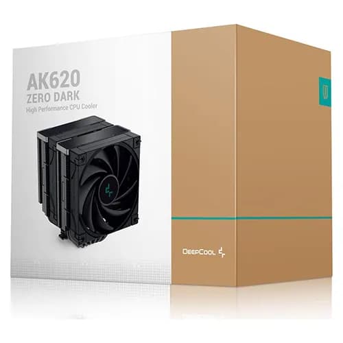 DEEPCOOL AK620 ZERO DARK CPU Air Cooler , Heatsink, 12 VDC, 4-pin PWM, Fluid Dynamic Bearing