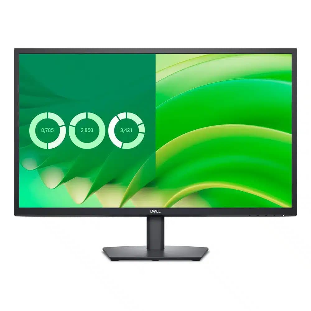 Dell E2725H Monitor, 27" VA Display, Full HD Resolution, 75Hz Refresh Rate, 5ms (GtG) Response Time, 16.7 Million Color Support, Eye Comfort Technology, Cable Lock Slot