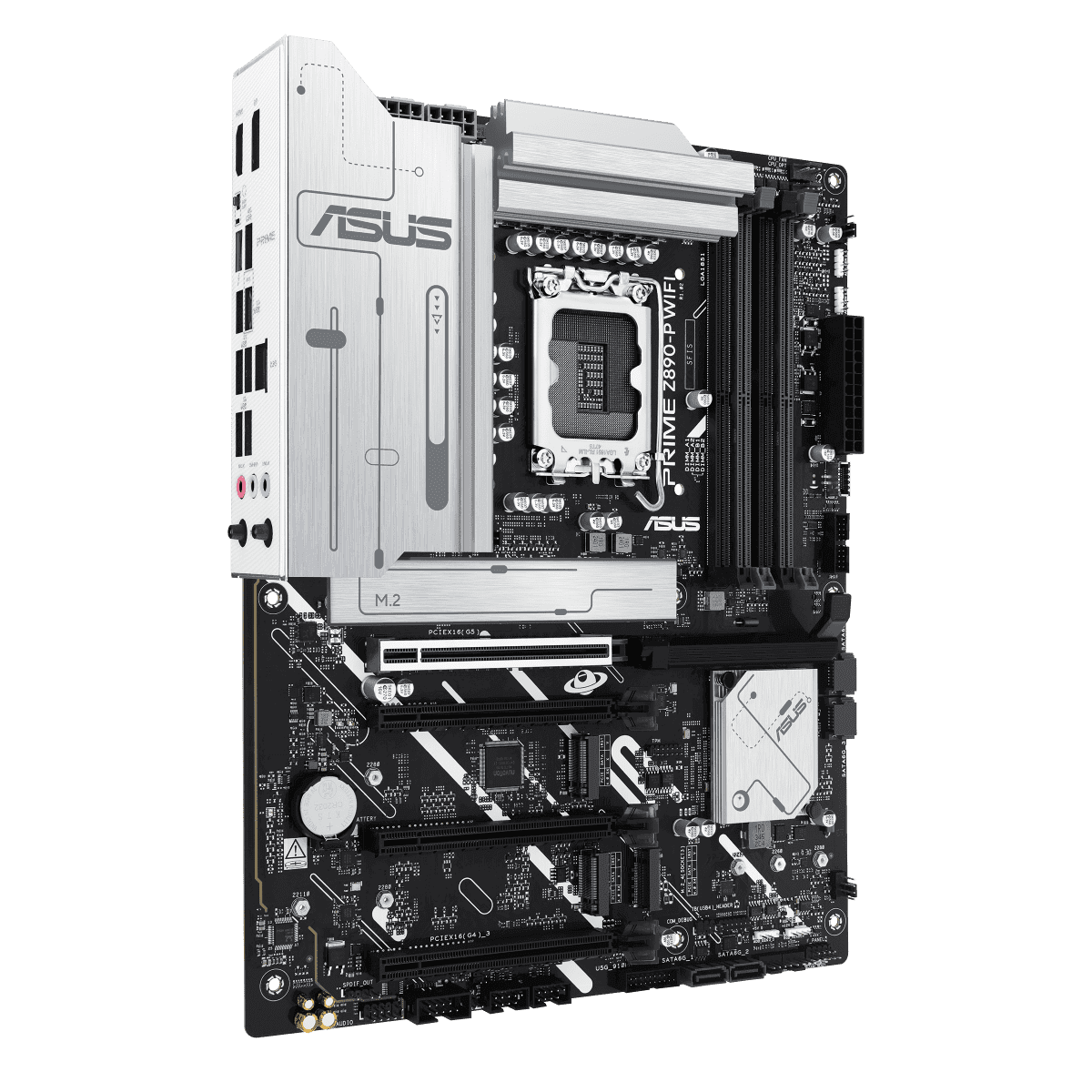 ASUS Prime Z890-P Wi-Fi LGA 1851 ATX Motherboard, Intel Z890 Chipset, 4x DDR5 DIMM Slots, Up to 192GB Max Memory, Wi-Fi 7 & BT 5.4, 1x PCIe 5.0 x16 Slots, 4x M.2 Sdlots | 90MB1I70-M0EAY0 thumbnail 2