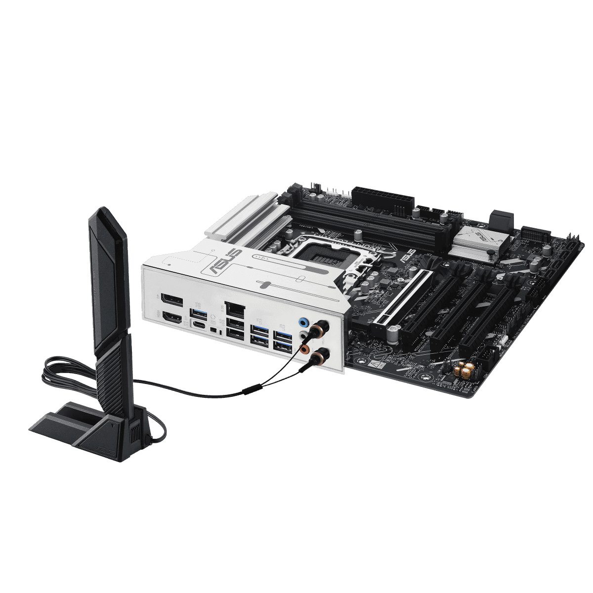 ASUS Prime Z890M-PLUS WIFI DDR5 LGA1851 M-ATX Motherboard, Intel Z890 Chipset, Up to 192GB DDR5 Support, Dual-band Wi-Fi 7, USB Type-C / HDMI /; DisplayPort | 90MB1J80-M0EAY0 thumbnail 3