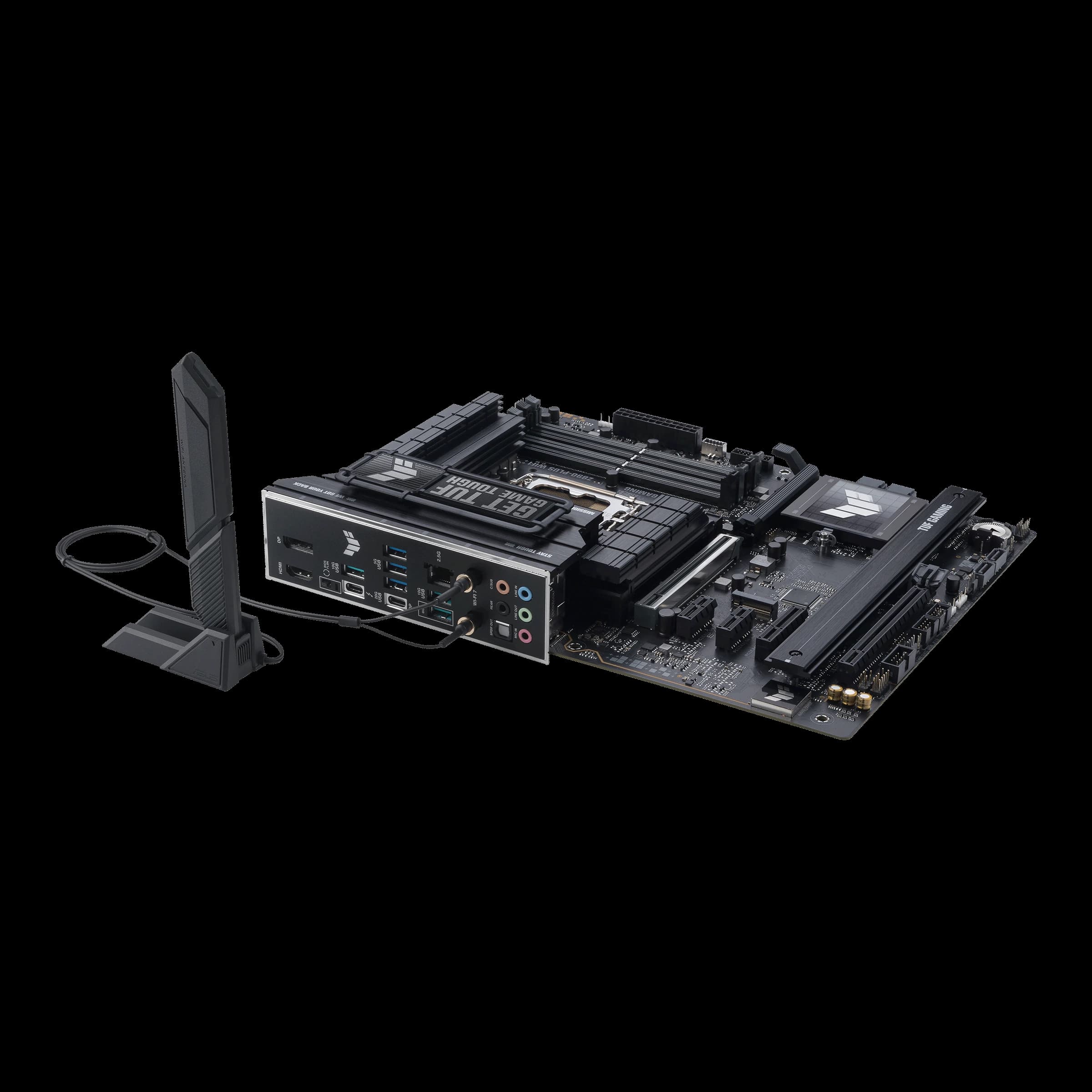 ASUS TUF Gaming Z890-Plus Wi-Fi LGA 1851 ATX Motherboard, Intel Z890 Chipset, 4x DDR5 DIMM Slots, Up to 192GB Max Memory, Wi-Fi 7 & BT 5.4, 1x PCIe 5.0 x16, 4x M.2 Slots, Black | 90MB1IQ0-M0EAY0 thumbnail 7
