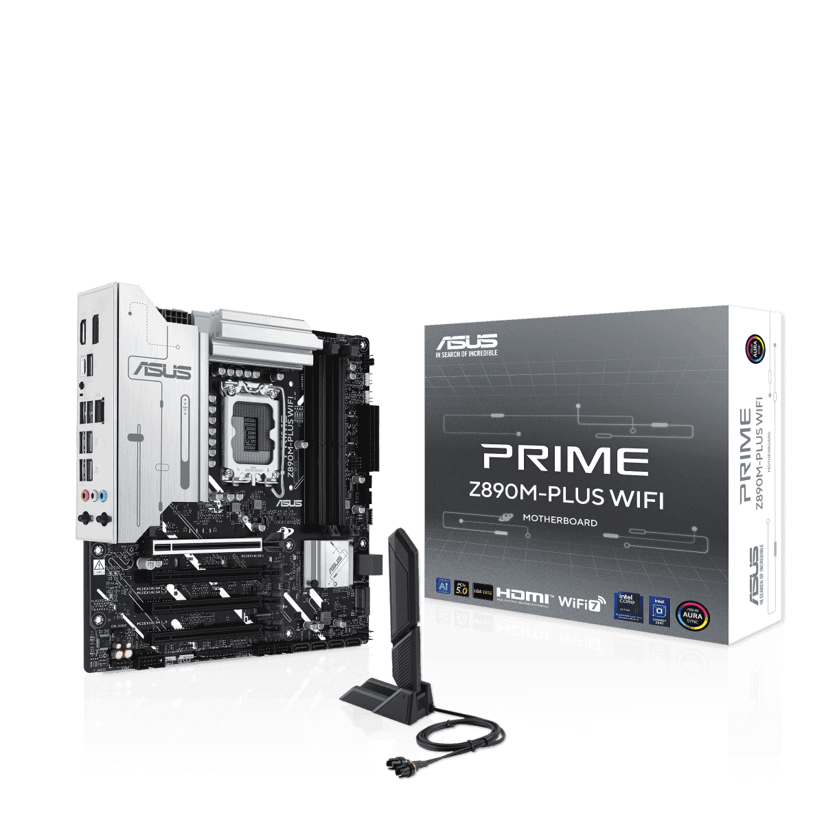 ASUS Prime Z890M-PLUS WIFI DDR5 LGA1851 M-ATX Motherboard, Intel Z890 Chipset, Up to 192GB DDR5 Support, Dual-band Wi-Fi 7, USB Type-C / HDMI /; DisplayPort | 90MB1J80-M0EAY0 thumbnail 7