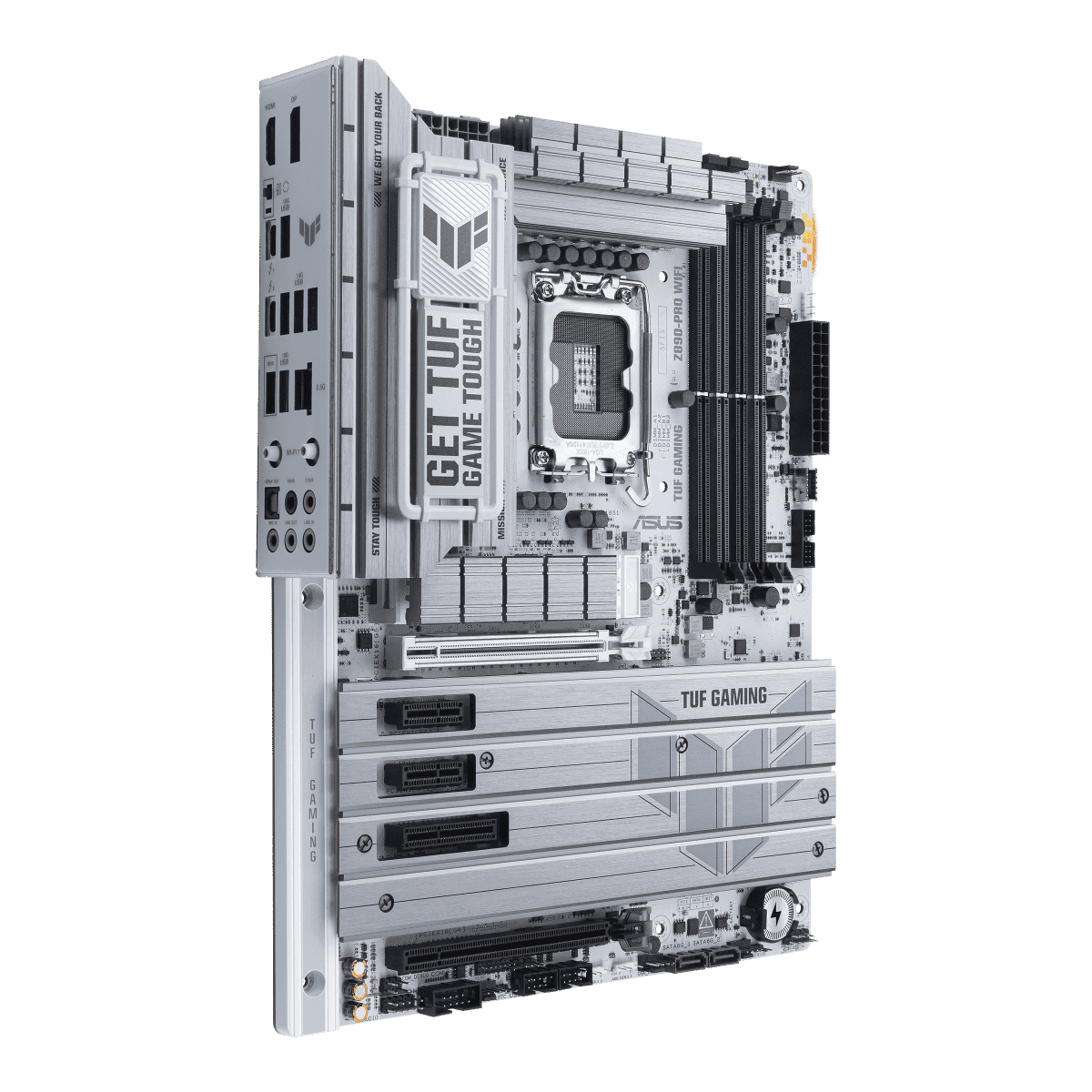 ASUS TUF GAMING Z890 PRO WIFI LGA 1851 ATX Motherboard with 4 DIMM slots, up to 192GB DDR5 memory, Thunderbolt 4, Wi-Fi 7, and Aura Sync thumbnail 4