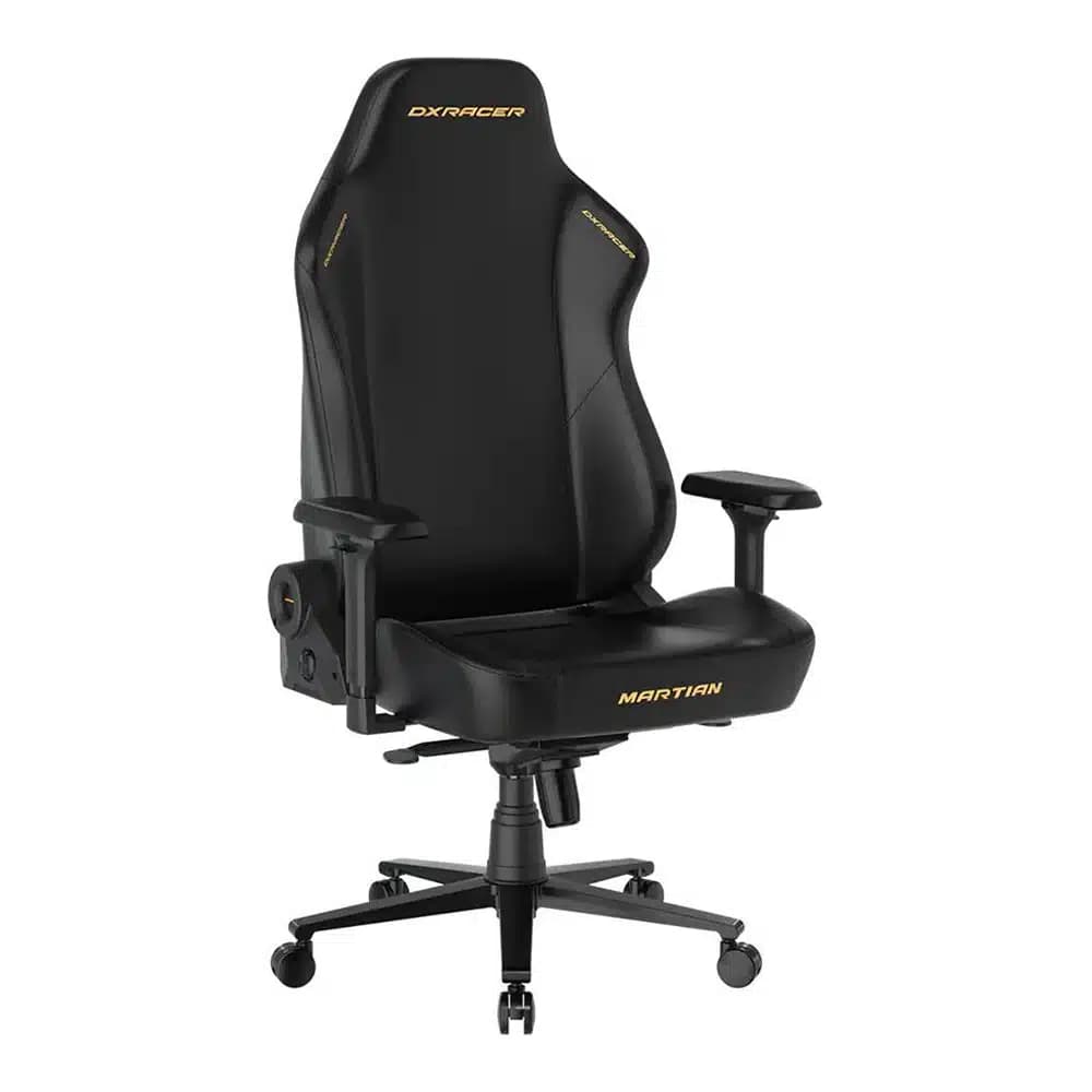 Dxracer Martian Gaming Chair Black, 135° Recline, 3D Armrests, Extendable Footrest, Lumbar Support thumbnail 2