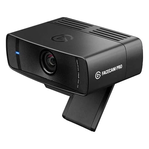 Elgato Facecam Pro Webcam, 8 MP Sensor Resolution, UHD 4K at up to 60 fps, Sony STARVIS 1/1.8" CMOS Image Sensor, 90° Diagonal Field of View, Black | 10WAB9901