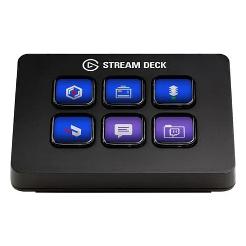 Elgato Stream Deck Mini, Live Content Creation Controller with 6 Customizable LCD Keys | 10GAI9901